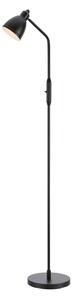 Lampa stojąca w kolorze matowej czerni z metalowym kloszem (wys. 143 cm) Story – Markslöjd