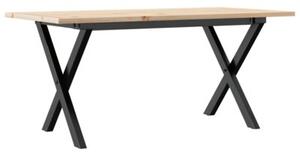 Stolik kawowy z nogami w kształcie litery x, 100x50x45 cm