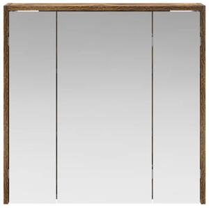 Szafka z lustrem do łazienki dąb wędzony 63,5 x 16 x 62,5 cm