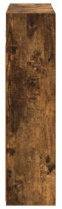 Szafka z lustrem do łazienki dąb wędzony 63,5 x 16 x 62,5 cm