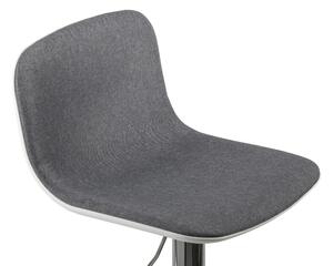 Krzesło barowe z tkaniny G21 Lima, szare