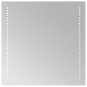 Lustro łazienkowe LED przezroczysty 50 x 50 cm szkło hartowane