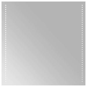 Lustro łazienkowe LED przezroczysty 60 x 60 cm szkło hartowane