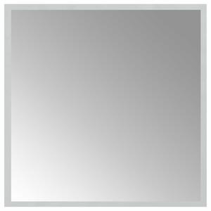 Lustro łazienkowe LED przezroczysty 50 x 50 cm szkło hartowane