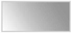 Lustro łazienkowe LED przezroczysty 90 x 40 cm szkło hartowane