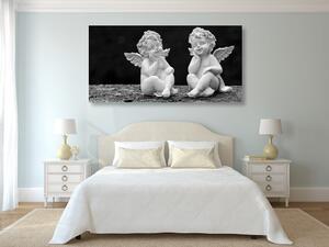 Obraz para małych aniołków w wersji czarno-białej