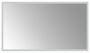 Lustro łazienkowe LED przezroczysty 70 x 40 cm szkło hartowane