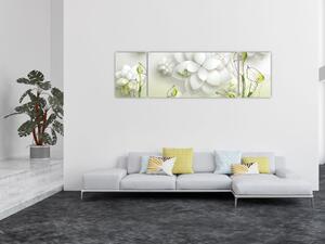 Obraz z kwiatami (170x50 cm)