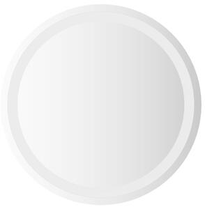 Lustro łazienkowe LED przezroczysty Ø 50 cm szkło hartowane
