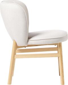 Krzesło tapicerowane z drewnianymi nogami Terry