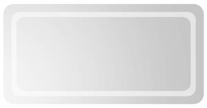 Lustro łazienkowe LED przezroczysty 100 x 50 cm szkło hartowane