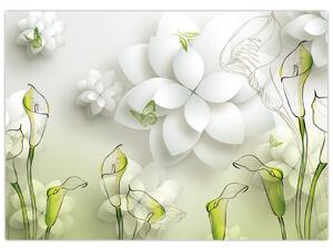 Obraz z kwiatami (70x50 cm)