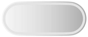 Lustro łazienkowe LED przezroczysty 90 x 40 cm szkło hartowane