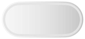 Lustro łazienkowe LED przezroczysty 80 x 35 cm szkło hartowane