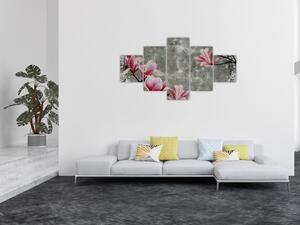 Obraz z kwiatami (125x70 cm)