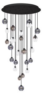 Lampa wisząca z kolorowymi kloszami, na antresolę KP-19 z serii ROTUNDA