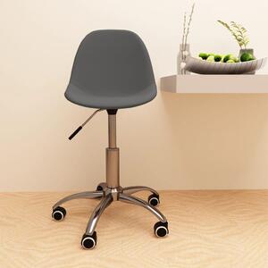 Obrotowe krzesło biurowe, ciemnoszare, tapicerowane tkaniną