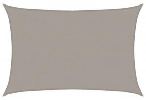 Żagiel przeciwsłoneczny, 160 g/m², jasnoszary, 4x5 m, hdpe