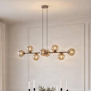 Lampa wisząca Rossi EMIBIG LIGHTING, możliwość ściemniania, kremowy / amber, salon / jadalnia, szkło, nowoczesny