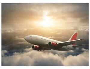 Obraz - Samolot w chmurach (70x50 cm)