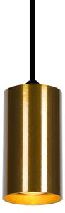 Patynowa lampa wisząca o kształcie tuby z czarną oprawą K-4890 serii VIGO