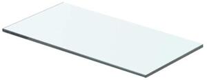 Półki, 2 szt., szklany, przezroczysty panel, 40 x 15 cm