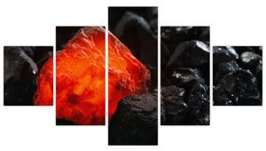 Obraz - świecący minerał (125x70 cm)