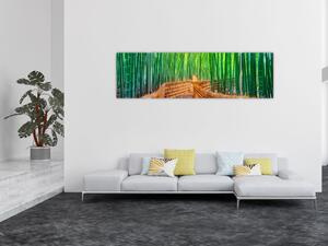 Obraz - Japoński las bambusowy (170x50 cm)