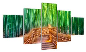 Obraz - Japoński las bambusowy (125x70 cm)