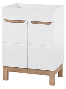 Stojąca szafka pod umywalkę 60 cm (BALI WHITE 820 -60 CM FSC), skandynawska