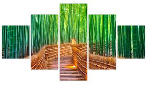 Obraz - Japoński las bambusowy (125x70 cm)