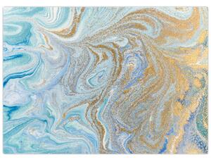 Obraz - Niebieski marmur (70x50 cm)