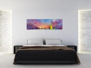 Obraz - Zachód słońca (170x50 cm)