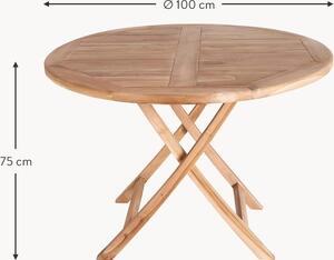 Składany stół ogrodowy z drewna tekowego Oviedo