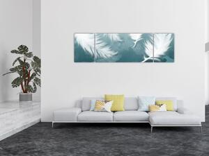 Obraz - Białe pióro (170x50 cm)