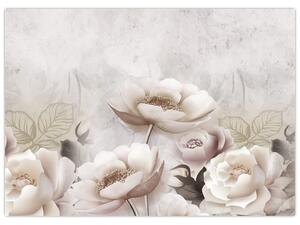 Obraz - Różowe krzewy (70x50 cm)