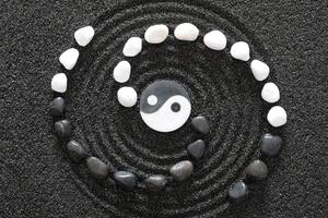 Obraz harmonijne Yin i Yang