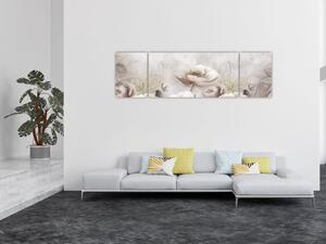 Obraz - Różowe krzewy (170x50 cm)
