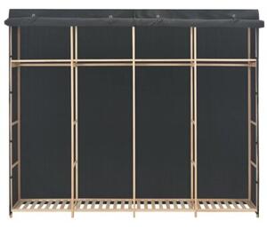 Szafa, szara, 200x40x170 cm, materiaÅowa