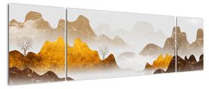 Obraz - Góry we mgle (170x50 cm)