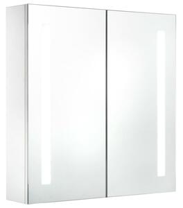 Szafka łazienkowa z lustrem i LED, 60 x 14 x 62 cm