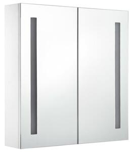Szafka łazienkowa z lustrem i LED, 60 x 14 x 62 cm | FAVI.pl