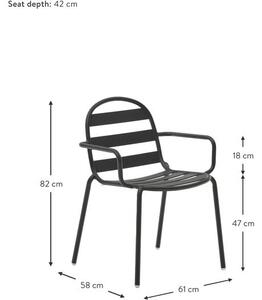 Ogrodowe krzesło z podłokietnikami Joncols