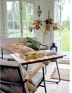 Ogrodowy stolik kawowy z drewna akacjowego Hampton