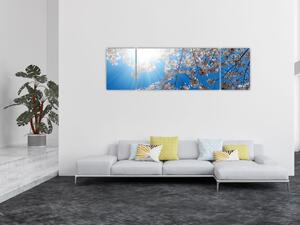 Obraz - Wiśniowe kwiaty (170x50 cm)