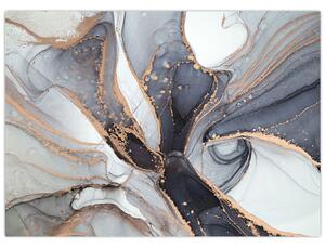 Obraz - Szary marmur (70x50 cm)