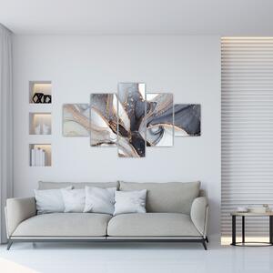 Obraz - Szary marmur (125x70 cm)