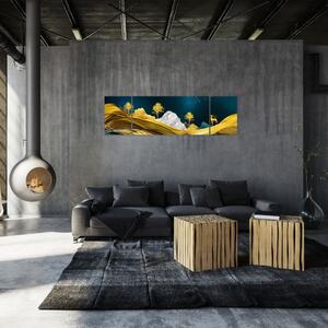 Obraz - Jeleń w krajobrazie (170x50 cm)