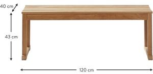 Ławka z drewna tekowego Vega