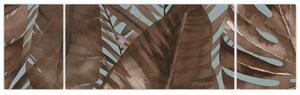 Obraz - Liście palmowe, akwarela (170x50 cm)